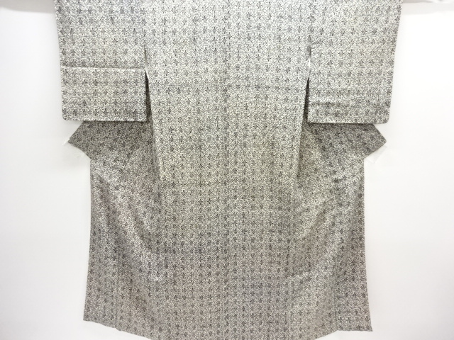 アンティーク　紋錦紗花模様着物